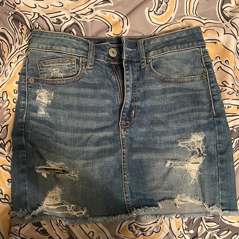 jean skirt